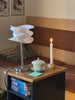 JW Design Cloud Lamp – Satin-Silk PETG Shade with Stainless Steel Stand