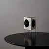 Linen & Iron Triangular Ambient Table Lamp by Print:H