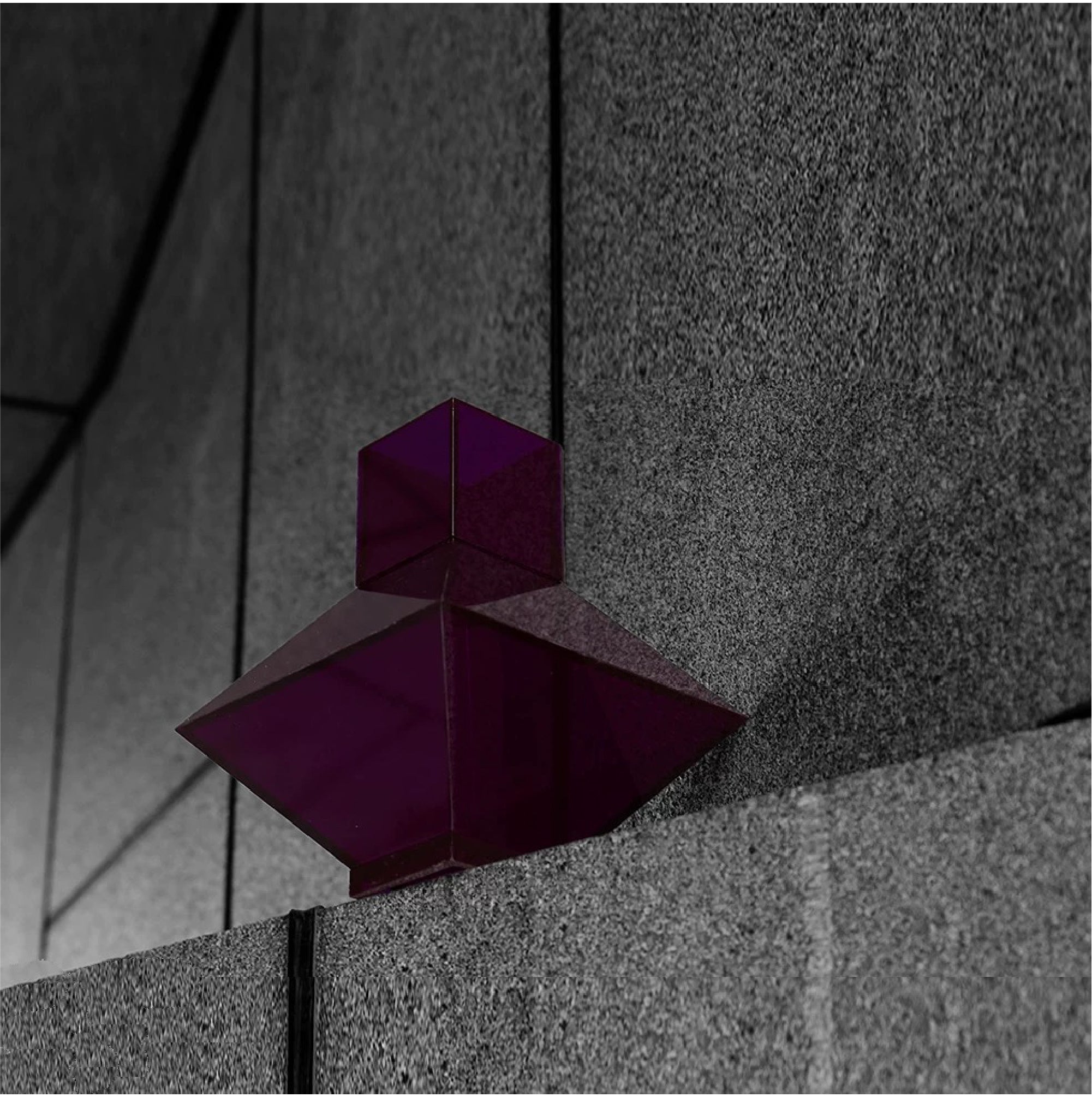 Deep Purple Diamond Vase / Decorative Piece by Print:H