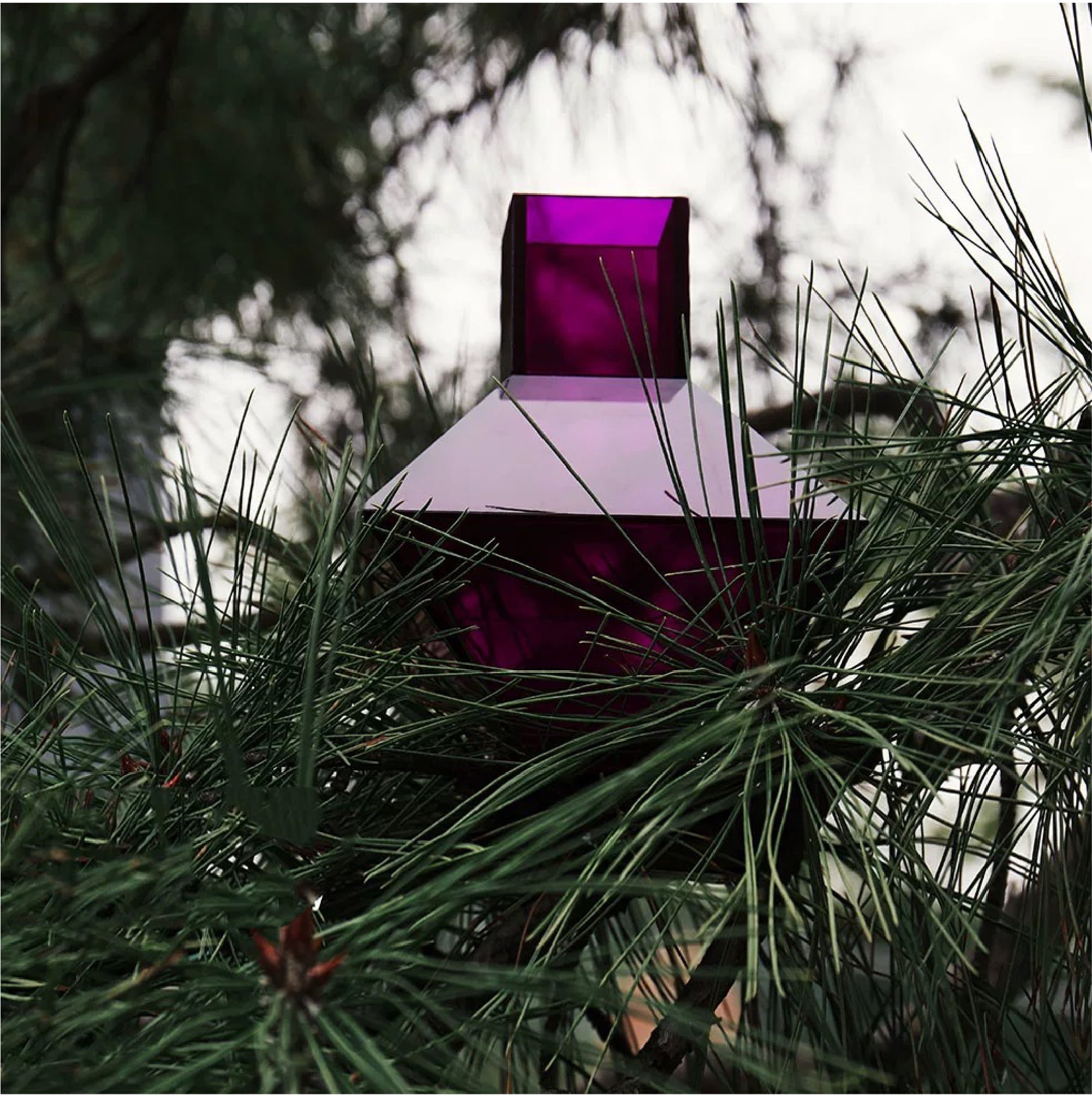 Deep Purple Diamond Vase / Decorative Piece by Print:H